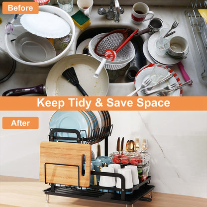 Space-Saving Rustproof Dish Rack